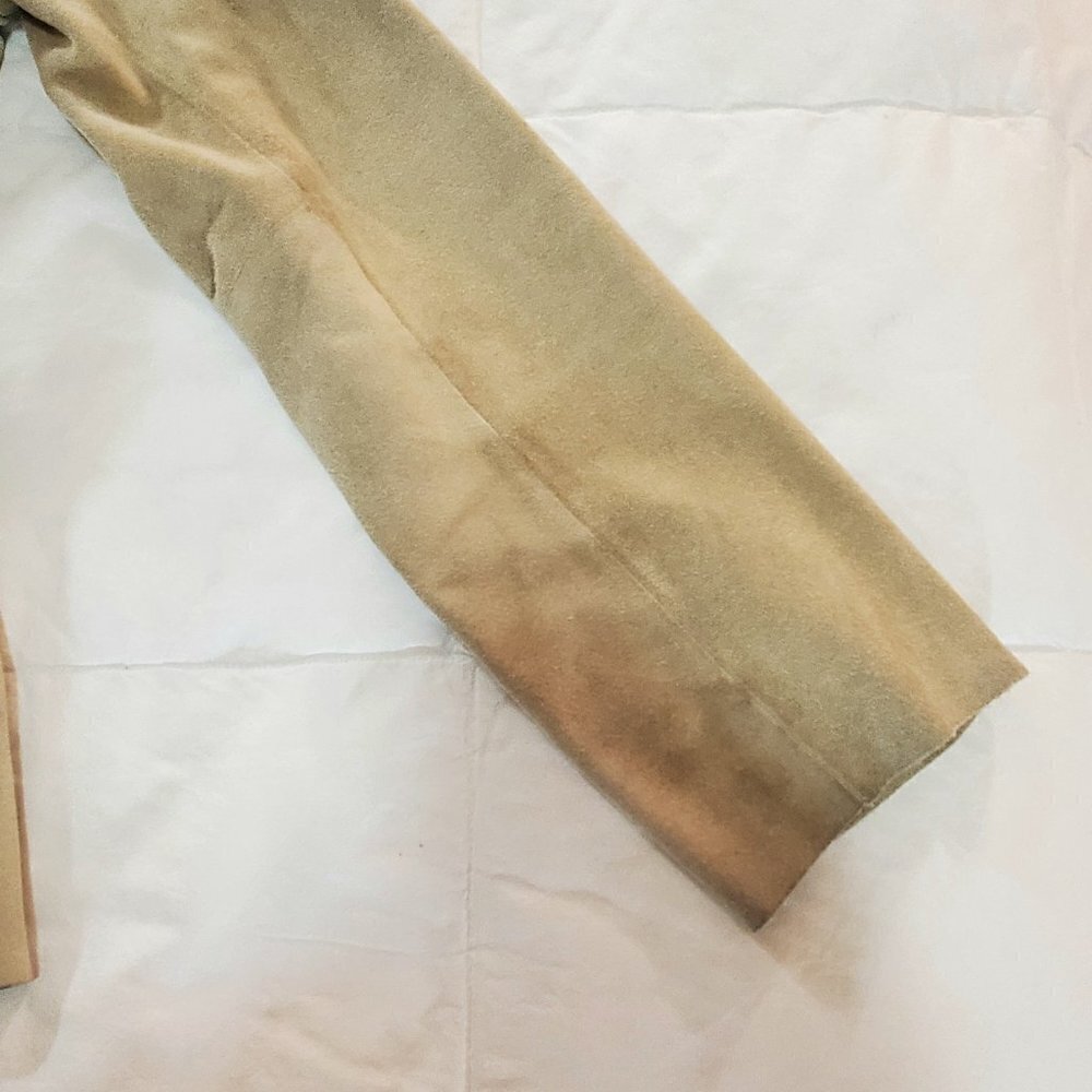 BANANA REPUBLIC Genuine Suede Jacket - Light Camel - Vintage - Picture 8 of 11